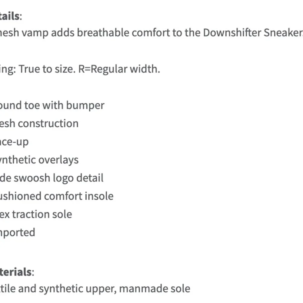 Nike Downshifter Lightweight Athletic Sneakers